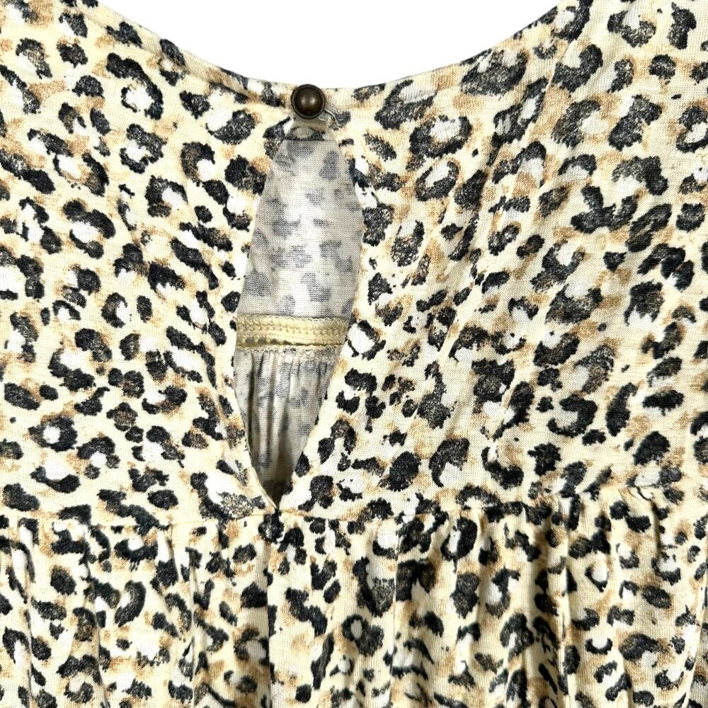 EVRI Animal Print Babydoll Style Top Size 0X - Picture 3 of 5